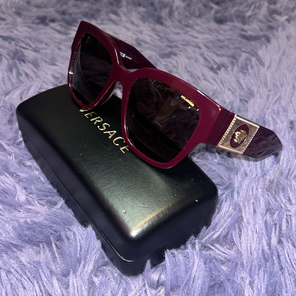 Versace Red Polarized Sunglasses 4437